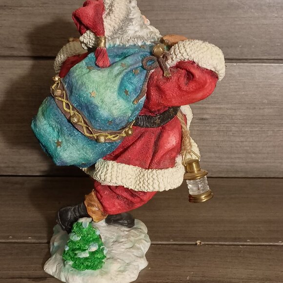 Department 56 In The Spirit Santa Claus Carrying Toy Bag Sculpture 8" Tall - Picture 9 of 13